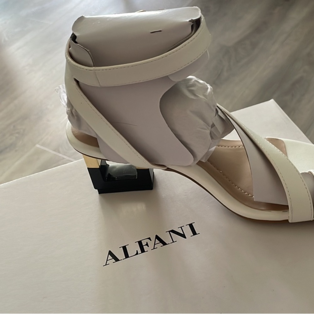 Alfani white sandals